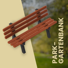 Modellbau Park- Gartenbank- 1 Stück - 1:22.5 Spur G - G-Scale - Gartenbahn