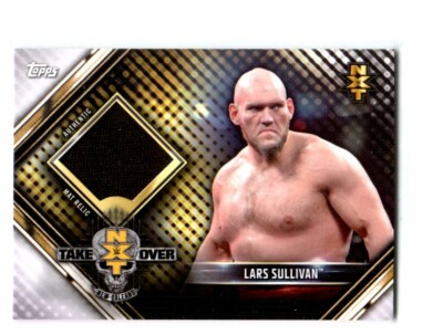 WWE Lars Sullivan 2019 Topps RTWM Event Used NXT Takeover NOLA Mat Relic Card