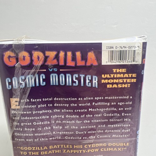 Godzilla Vs Cosmic Monster VHS Movie Tape Clamshell Mechagodzilla New Sealed - Picture 12 of 19