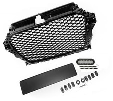 Kühlergrill Mesh Grill Wabengrill Front Grill Emblemhalter passend für Audi A3 8