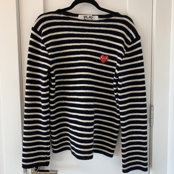 【送料&関税込】Comme des GarAons Wool Sweater CDG Comme Des Garcons PLAY Wool Sweater M | eBay