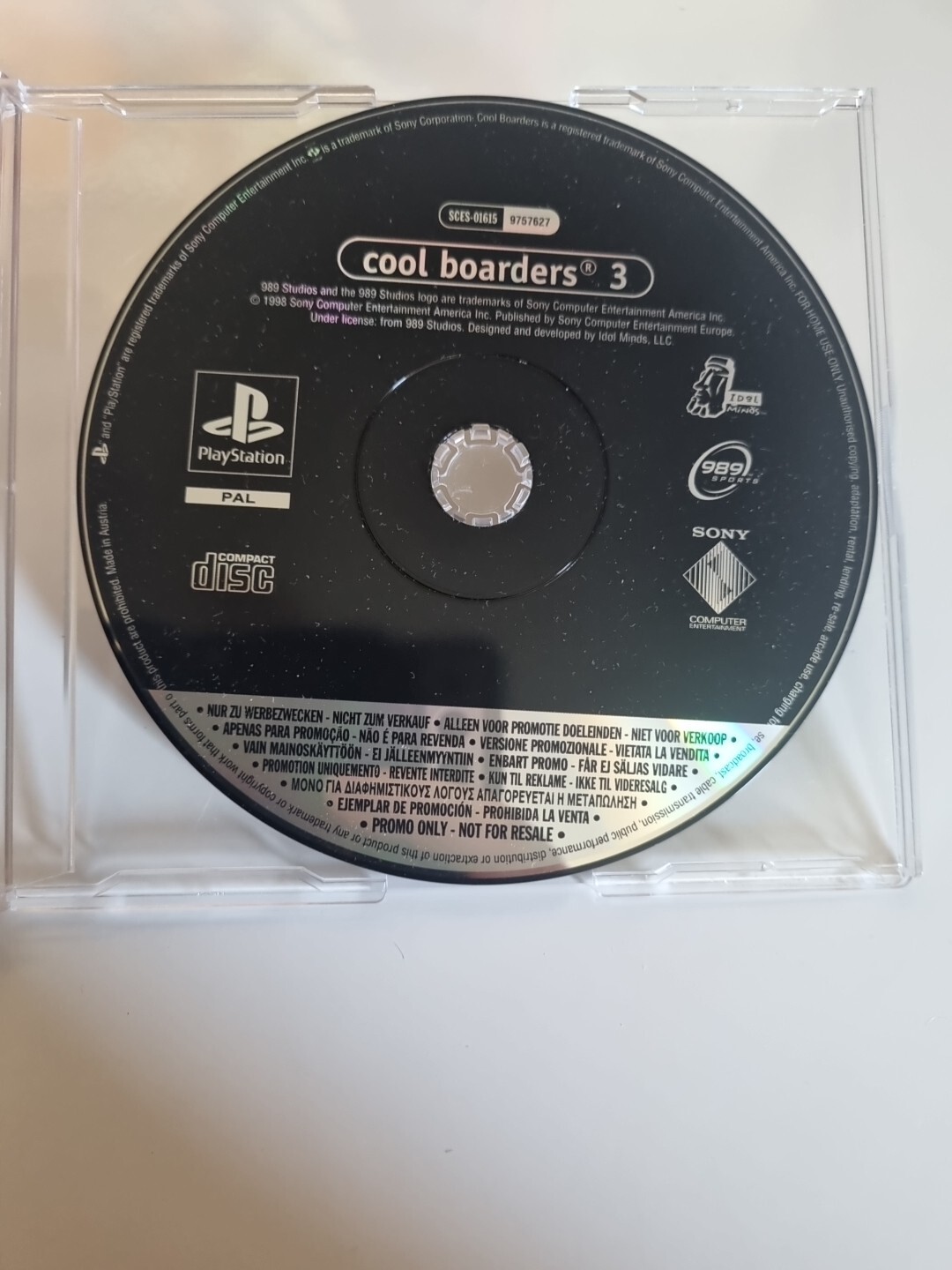 Cool Boarders 3 PlayStation 1 (PS1) Game Press Copy Promo Version Of Full Game