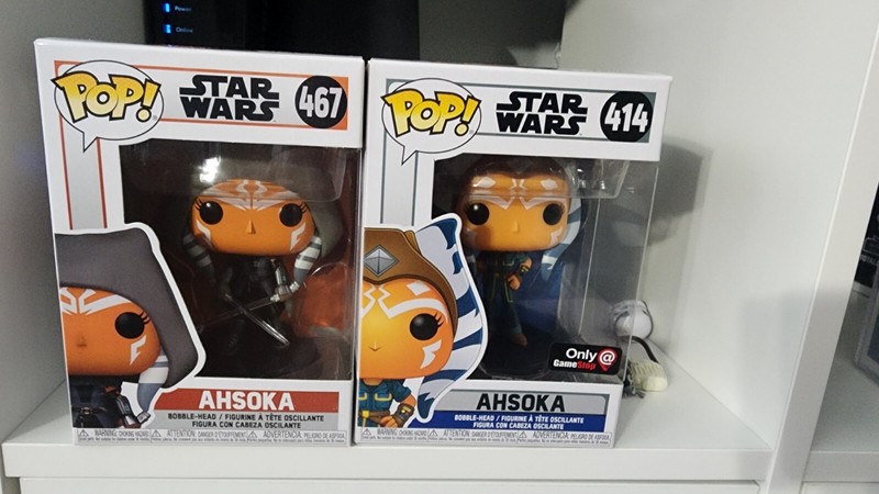 Lot 2 Funko POP Ahsoka Tano Star Wars Clone Wars GameStop Exclusive 467 414