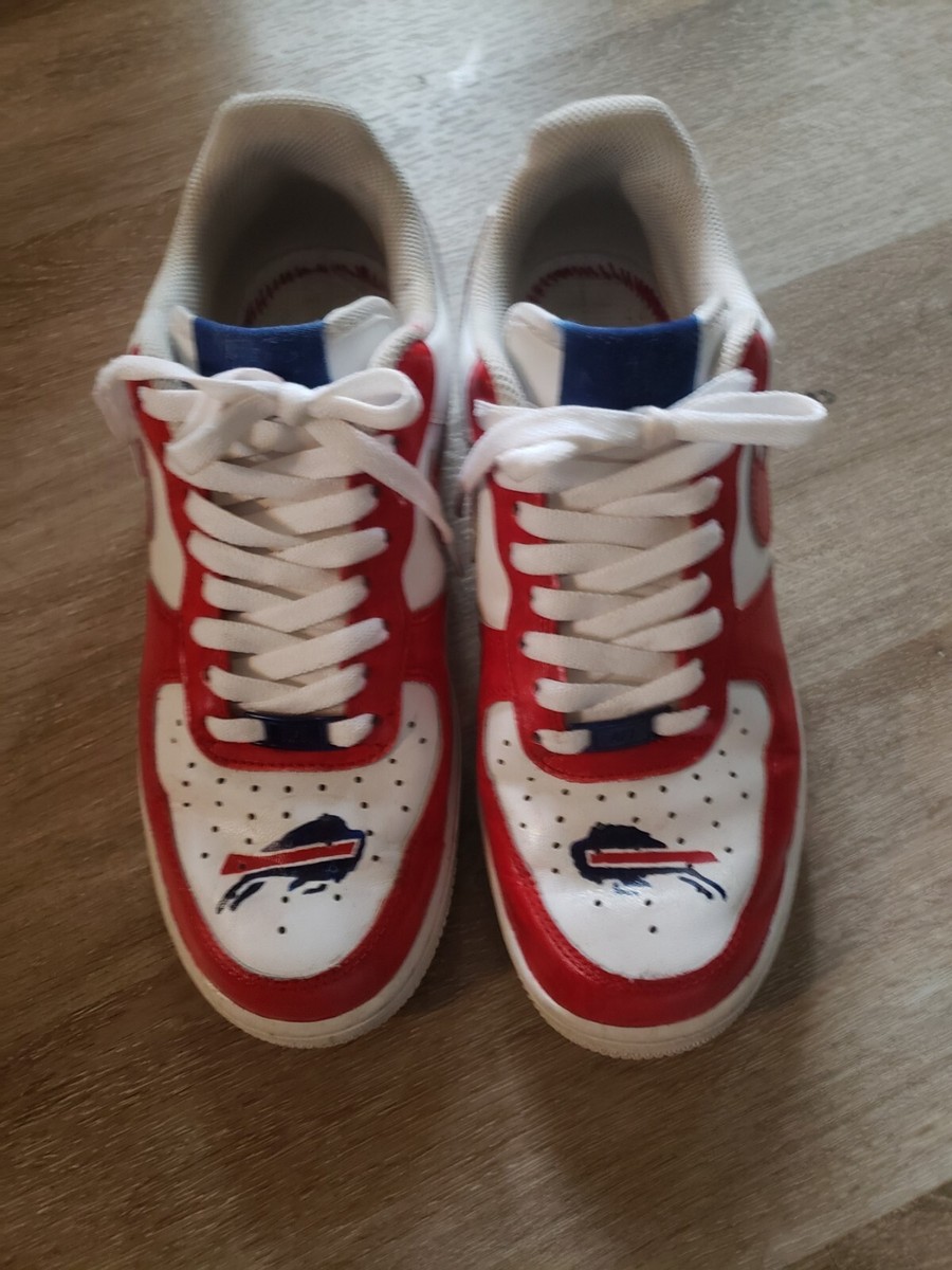 Buffalo Bills hand painted custom Nike AF1s, womens - Main Image