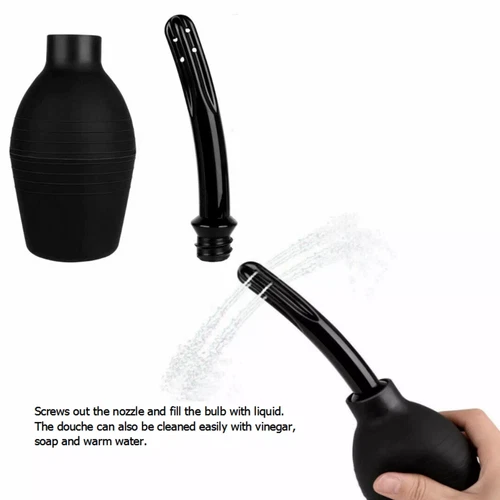 310ml Anal Vaginal Bulb Douche Colonic Irrigation Rubber Enema Bag Cleaner Kit - Picture 11 of 12