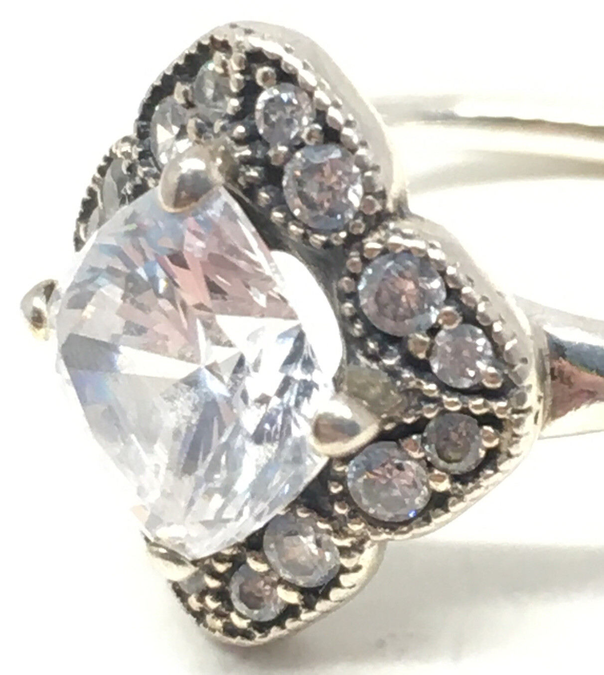 Authentic Pandora Silver Crystallized Floral CZ R… - image 6