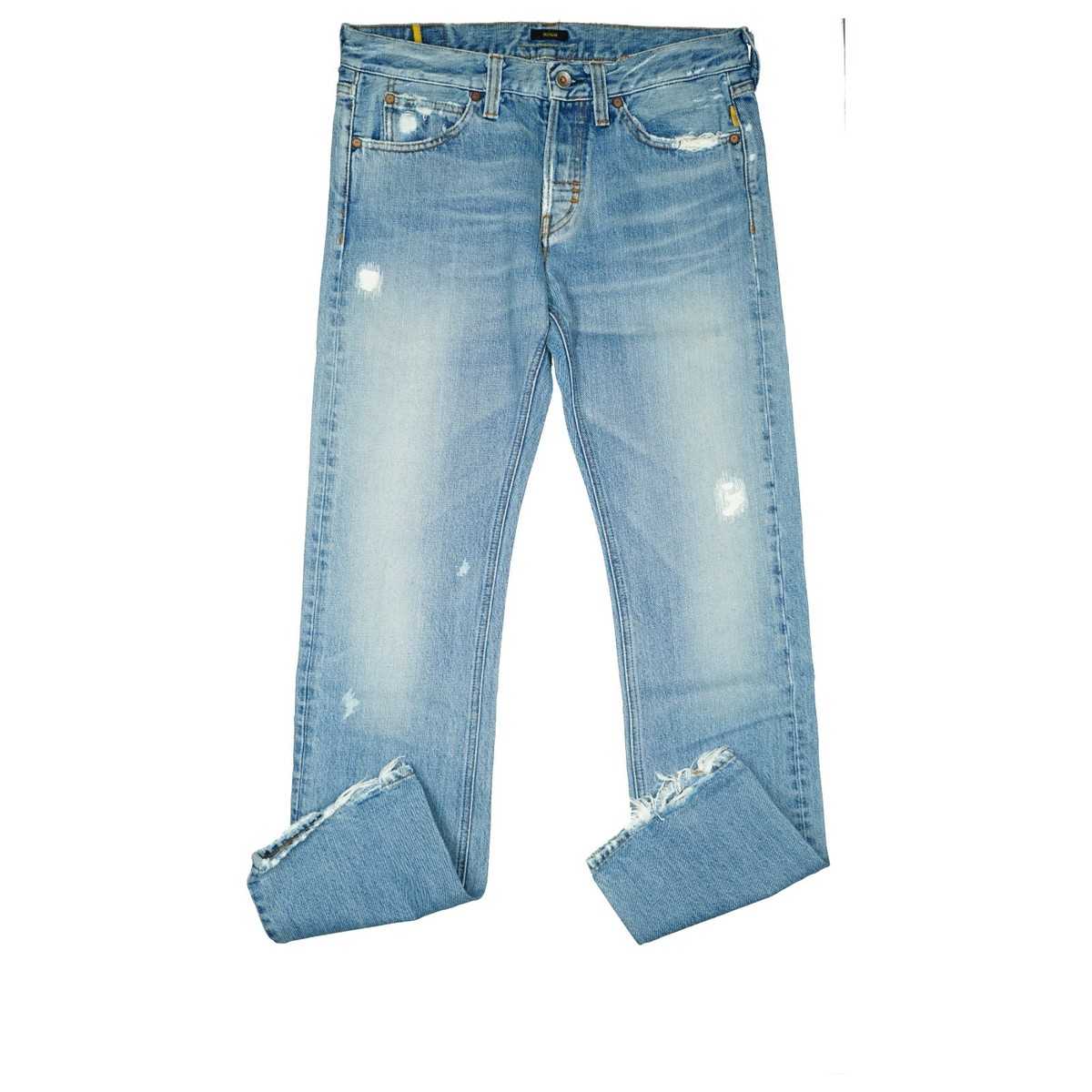 Meltin Pot Morgan Men Jeans Pants Straight Destroy Used Look W33