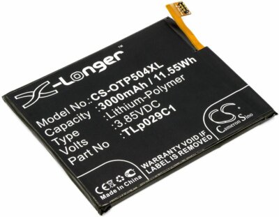 3000mAh Battery For Alcatel 5049S,5049W,5049Z,A30 Fierce Plus,OT-5049,TLp029C1