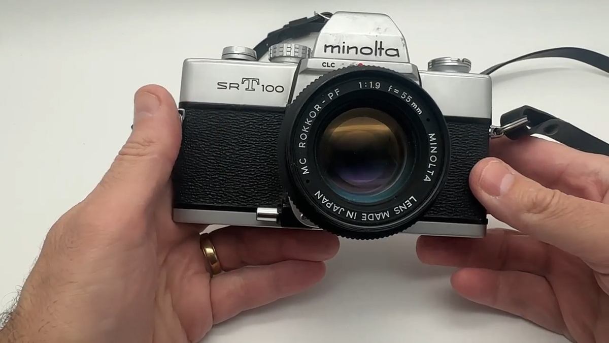 Minolta SRT 100 35mm Film Camera Minolta MC Rokkor-PF 50mm Minolta SRT 100 35mm Film Camera Minolta MC Rokkor-PF 50mm