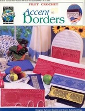 NEW FILET ACCENT ON BORDERS 14 GREAT DESIGNS 