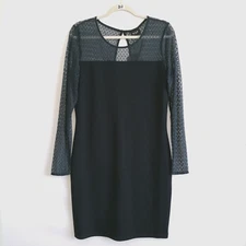 Vila Women's Navy Blue Long Sleeve Dress size L New