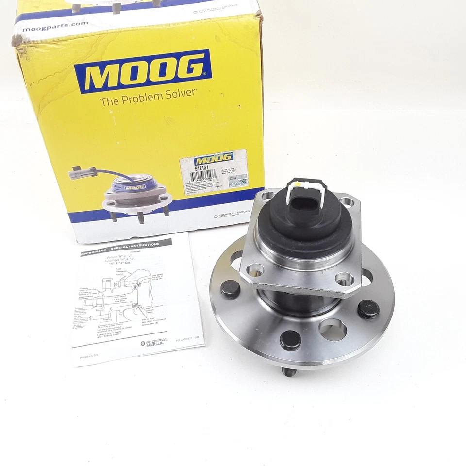 Conjunto de cojinete de rueda y buje MOOG 512151 para Buick Oldsmobile Chevrolet 1996-03 Foto 3 de 4
