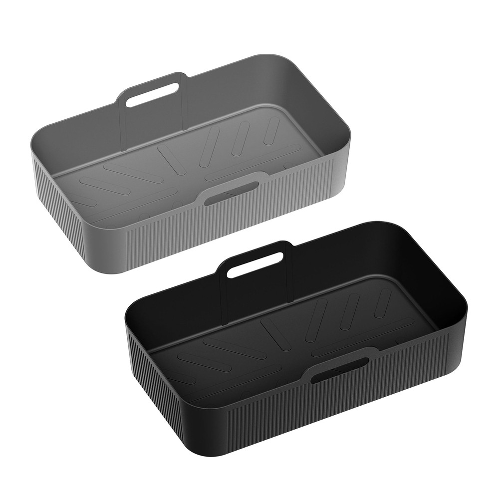 Air Fryer Silicone Pot Baking Basket Oven Non Stick Reusable Liner Rectangle