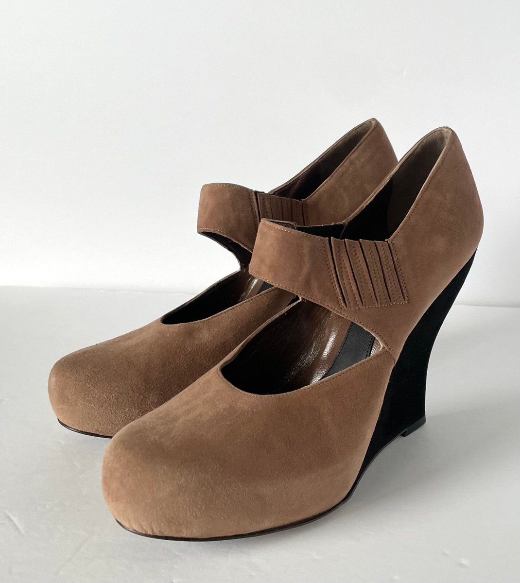 Loafers Marni Shearling Shoes MARNI Suede Mary Jane Platform