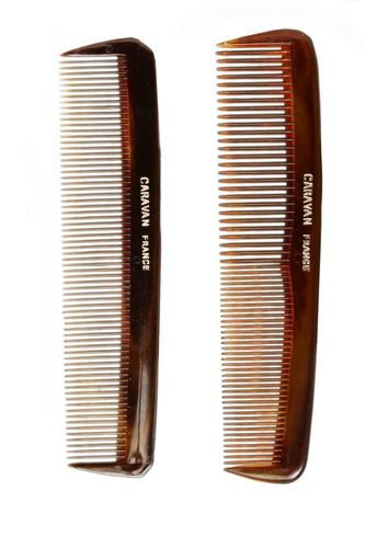 Set of 2 Tortoise Shell Combs, Pocket Size - Picture 4 of 12