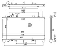 Hart KüHler WasserküHler MotorküHler Passend FüR Mazda 6 Kombi GH 2.0 MZR