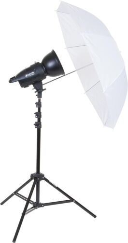 Interfit F121 100W głowica, reflektor i parasol studio lampa błyskowa zestaw fotograficzny - Zdjęcie 1 z 6