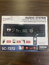 Ricevitore Autoradio Supersonic AM/FM con USB/SD, MP3/CD e Pannello Staccabile