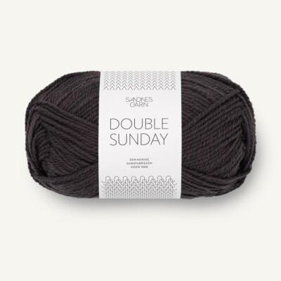DOUBLE SUNDAY von SANDNES GARN - BRISTOL BLACK (3800) - 50 g / ca. 108 m Wolle