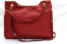 Vince Camuto -  Lamb Leather Tote Handbag - Eliza - Pepperberry Red