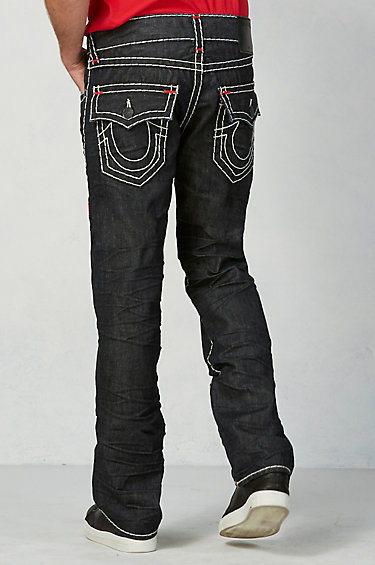 True Religion Men's Ricky Flap Super T Inglorious Red Tack
