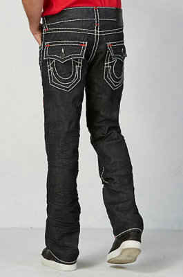 True Religion Men's Ricky Flap Super T Inglorious Red Tack