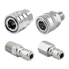 1/4 Zoll Hochdruckreiniger Adapter - Edelstahl Schnellsteckverbinder DN8
