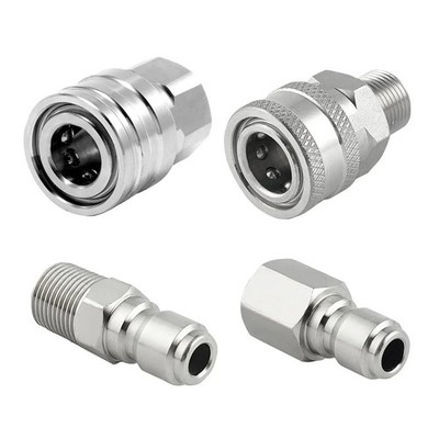 1/4 Zoll Hochdruckreiniger Adapter - Edelstahl Schnellsteckverbinder DN8