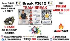 ENGLAND 2026 Panini Prizm FIFA World Cup Soccer Hobby CASE Break #3612