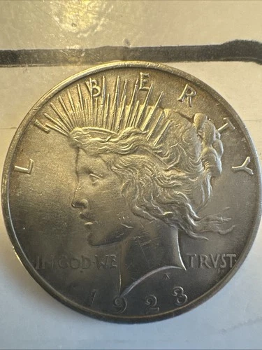 1923 Peace Silver Dollar 90% Silver AU/UNC, Philadelphia Mint