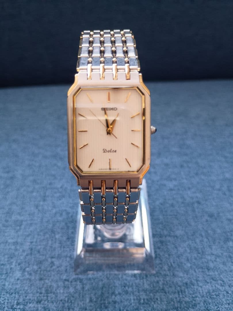 Seiko x Dolce 5A40 5E31 Silver Gold - vintagewatches.pk