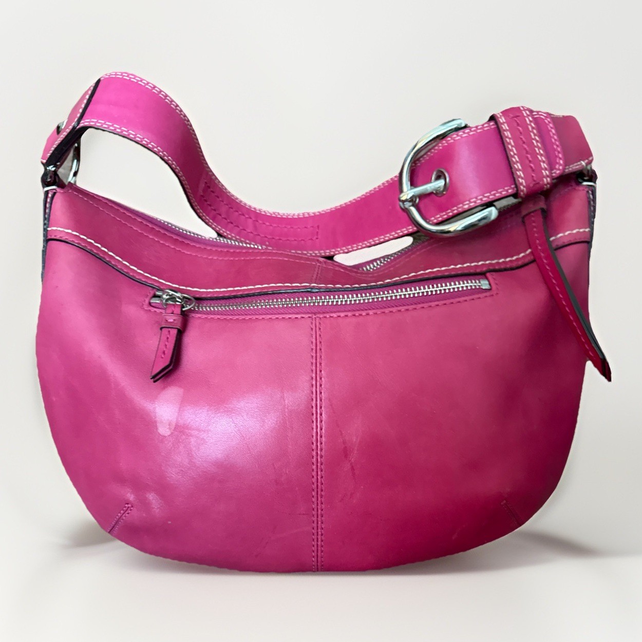 バッグ COACH shoulder bag hobo leather y2k pink Coach Y2K SoHo Pleated Leather Hobo shoulder bag - P… - Gem