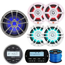 JBL PRV175 Receiver, Remote, 2 8" Speaker, 2x 6.5" Speaker, 10" LED Subwoofer