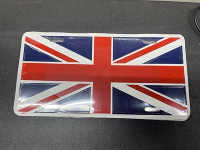 BRITAIN FLAG CAR LICENSE PLATE AUTOTAG. UNION JACK, BRITISH, ENGLISH FLAG