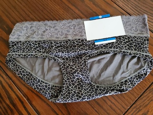 NWT MAIDENFORM DREAM HIPSTER PANTIES W LACE DM0004 GREY ANIMAL SXG XL / 8