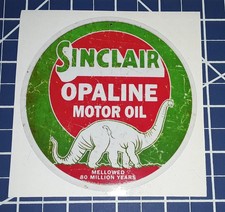 SINCLAIR GAS Opaline Motor Oil Dinosaur Super High Gloss - Vintage Dino Station