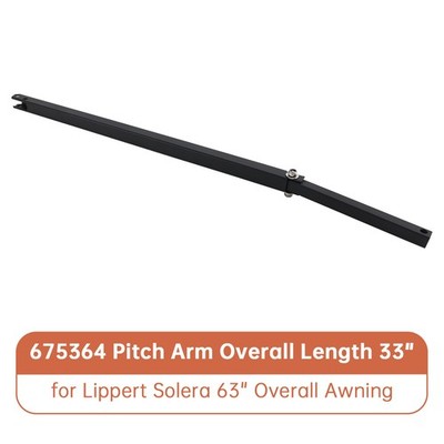 675364 Pitch Arm Overall Length 33'' for Lippert Solera 63'' Overall Awning~