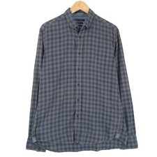 Marc O'Polo Men's Plaid Flannel Button-Up Shirt Cotton Long Sleeve Regular Fit