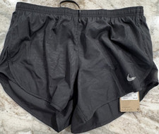 Nike Dri-FIT Women's Black Athletic Running Shorts Lightweight Elastic Waist