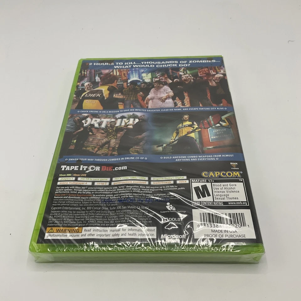 Dead Rising 2 (Microsoft Xbox 360, 2010) Brand New - Factory Sealed - Image 2 of 4