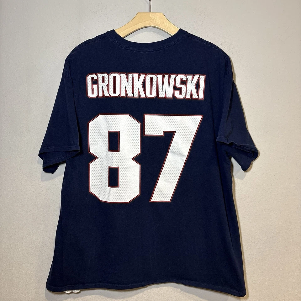 Camiseta Majestic NFL New England Patriots Rob Gronkowski #87 TALLA XL Foto 2 de 4