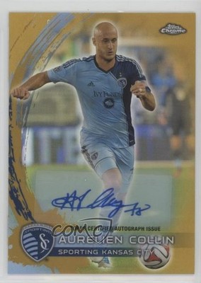 2014 Topps Chrome MLS Gold Refractor Auto 44/50 Aurelien Collin #11 Auto 0o5t