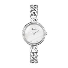Montre à quartz Accurist pour femmes bijoux en argent 28 mm avec cadran...
