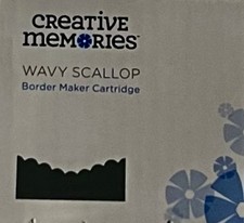 New Creative Memories wavy scallop 2025 secret box 4 Border Maker Cartridge