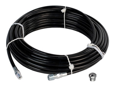 #ad #ad Schieffer 1 8quot; x 50#x27; 4800 PSI Thermoplastic Sewer Jetter Hose amp; 4.0 Nozzle $67.99