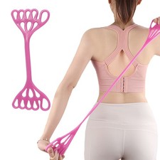 Yoga Workout Elastic Bands Arm Back Stretch Shoulder Exercise Tension Straps