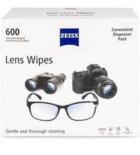 ZEISS Lens Cleaning Wipes 600 Count Pre-Moistened Streak-Free Shipping