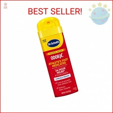 Dr. Scholl's ODOR-X ATHLETE'S FOOT MEDICATED POWDER SPRAY, 4.7 oz // 24-Hour Rel