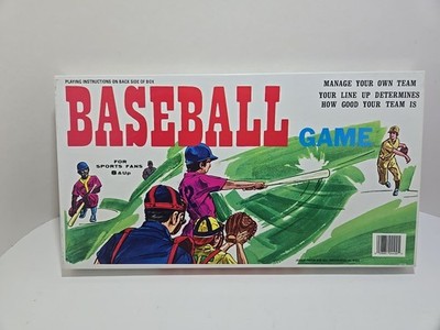 VINTAGE 1970s Baseball Manage  Your Own Team Board Game SEALED MLB TEE PEE TOYS