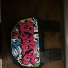 Battle Football Back Plate Pad Padded Adjustable 2-Strap Graffiti BEAST — photo 2
